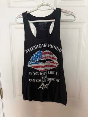 Patriotic Women's American Honey Tank - American Honey Graphic Tee, Summer Top,
